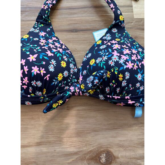 NWT Draper James Ditsy Garden Bow Front Halter Bikini Top Size Medium - Picture 6 of 6